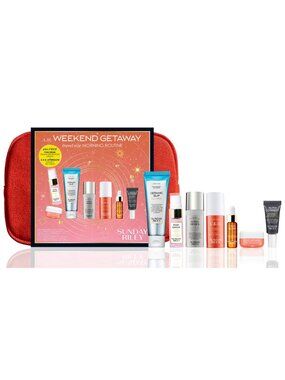Sunday Riley A.M. Weekend Getaway Travel Size Morning Routine Set